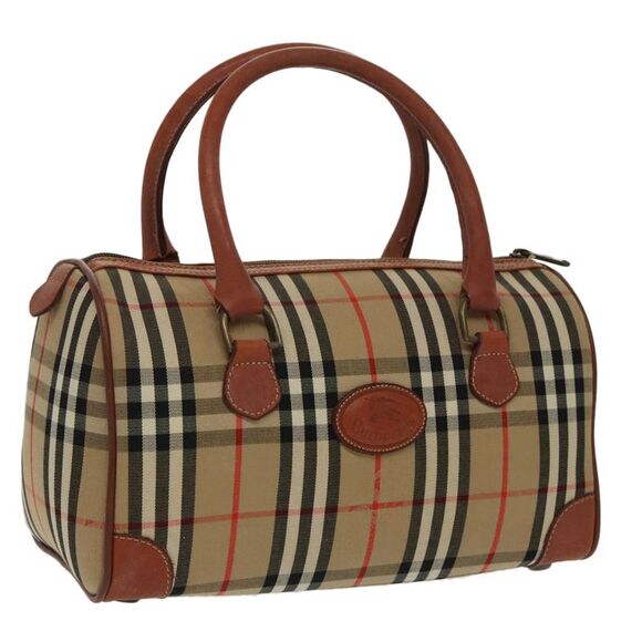 Burberry Nova Check Beige Canvas Handbag (Pre-Owned) - Picture 12 of 16